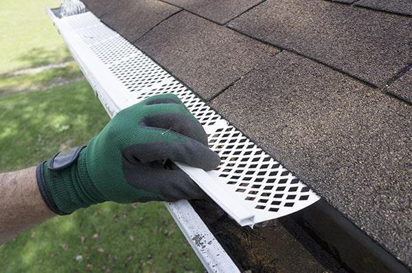 gutter guards create a barrier that deters pests such as birds and rodents from entering and nesting in the gutters